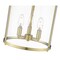 Z-Lite Thayer Flush Mount, 3-Light, 13 In.W x 13 In.H, Luxe Gold/Clear 742F13-LG - alternate 8